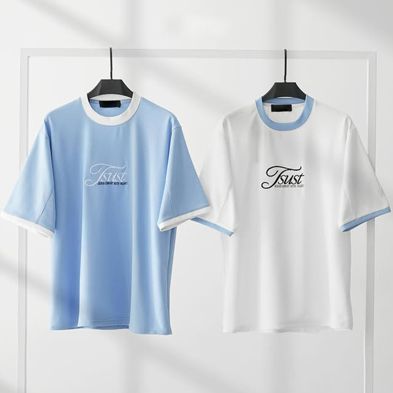 apparel factory contrast color loose cotton dairy fibre t-shirt unisex cotton blank t-shirt